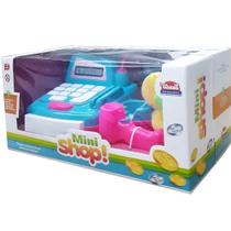 Caixa registradora mini shop pink usual plastic Caixa registradora mini shop pink usual plastic