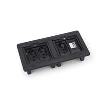 Caixa regua retangular 3 tomadas 1 usb charger Caixa regua retangular 3 tomadas 1 usb charger