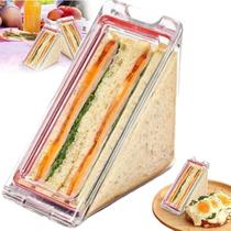 Caixa removível triangular reutilizável de 10x6cm para sanduíche Caixa removível triangular reutilizável de 10x6cm para sanduíche