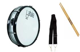 Caixa repique 6x14" alumist 6 afin aro preto luen+acessorios Caixa repique 6x14" alumist 6 afin aro preto luen+acessorios