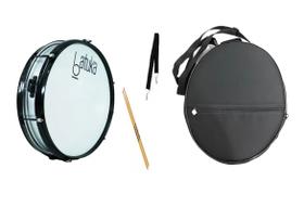 Caixa repique batuka 6x14" 6 afin com capa e acessorios