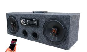 Caixa Residencial Radio Bluetooth + Par Falante 6 Jbl 100w
