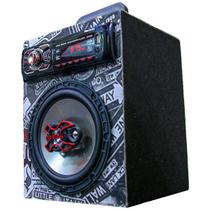 Caixa Residencial Radio Bluetooth Usb + Falante 6 Bravox