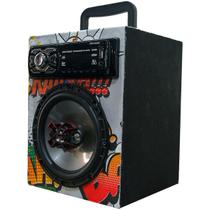 Caixa Residencial Radio Bluetooth Usb + Falante 6 Bravox
