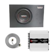 Caixa Reta Tormento 8 Polegada com Modulo Tl1500 Cabo Rca 5m Caixa Reta Tormento 8 Polegada com Modulo Tl1500 Cabo Rca 5m