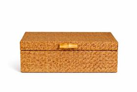 Caixa Retan. MDF Detalhe Palha Fecho Bambu Tam P - Entrecasa Caixa Retan. MDF Detalhe Palha Fecho Bambu Tam P - Entrecasa