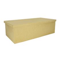 Caixa Retangular C/ Tampa Sapato 50x25x15 Mdf 6mm Madeira