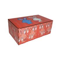 Caixa Retangular Coelhinhos 25x15x10 Kit 10un Mdf Madeira Adesivado Caixa Retangular Coelhinhos 25x15x10 Kit 10un Mdf Madeira Adesivado