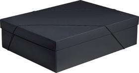 Caixa Retangular Com Elástico P/ Presente (Cor: Preta - Tamanho: G) - Contém 1 Unidade - UP Box