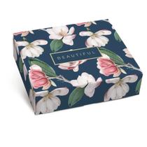 Caixa Retangular Com Tampa/fundo Magnolia Beautiful M Un - Cromus Caixa Retangular Com Tampa/fundo Magnolia Beautiful M Un - Cromus