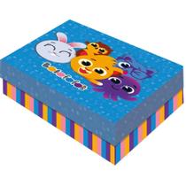 Caixa Retangular Com Tampa para Presentes Tema Bolofofos - Grande - Festcolor Caixa Retangular Com Tampa para Presentes Tema Bolofofos - Grande - Festcolor