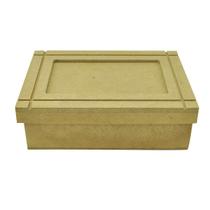 Caixa Retangular com Tampa Sapato para 1 Foto 18,5x13,5x5 Mdf Madeira
