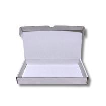 Caixa Retangular de Esfiha Branca - 12x25x3 - 25un - Qcaixa Embalagens