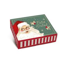 Caixa Retangular De Natal New Sortida 30x24x6 Un - Cromus Caixa Retangular De Natal New Sortida 30x24x6 Un - Cromus