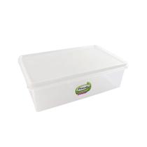 Caixa retangular de plástico 11l natural - Plasvale