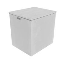 Caixa Retangular Grande com Alça Tampa Sapato 52x43x53 Mdf 4mm Madeira Pintado