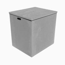 Caixa Retangular Grande com Alça Tampa Sapato 52x43x53 Mdf 4mm Madeira Pintado