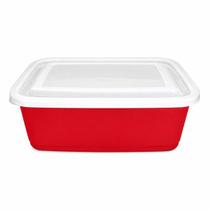 Caixa Retangular Hermética 2,8L com Tampa - Caixa Retangular Hermética 2,8L com Tampa -
