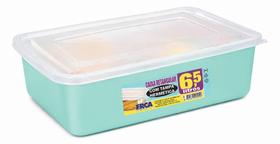 Caixa Retangular Hermética 6,5L com Tampa - Caixa Retangular Hermética 6,5L com Tampa -