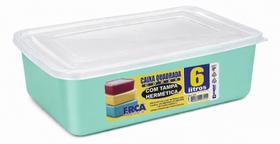 Caixa Retangular Hermética 6L com Tampa - Caixa Retangular Hermética 6L com Tampa -