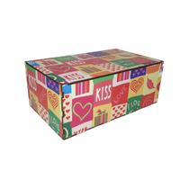 Caixa Retangular Love 25x15x10 Mdf Madeira Adesivado