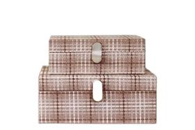 Caixa Retangular MDF Detalhe Kanvas TRAMA - P Caixa Retangular MDF Detalhe Kanvas TRAMA - P
