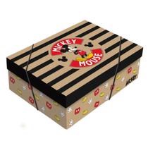 Caixa Retangular Mickey Kraft Colors Médio - Cromus