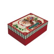 Caixa Retangular P C/tampa Natal 19x14x6 C/01un