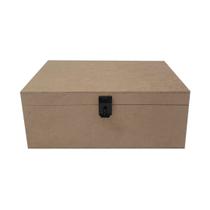 Caixa Retangular para Mini Chandon com Dobradiça e Fecho 1 Divisoria 28x16x8 Mdf Madeira Caixa Retangular para Mini Chandon com Dobradiça e Fecho 1 Divisoria 28x16x8 Mdf Madeira