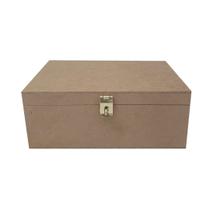 Caixa Retangular para Mini Vinho com Dobradiça e Fecho 1 Divisoria 22x16x8 Kit 5un Mdf Madeira Caixa Retangular para Mini Vinho com Dobradiça e Fecho 1 Divisoria 22x16x8 Kit 5un Mdf Madeira
