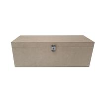 Caixa Retangular para Vinho com Dobradiça e Fecho 33x11x11 Mdf Madeira Caixa Retangular para Vinho com Dobradiça e Fecho 33x11x11 Mdf Madeira