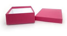 Caixa Retangular Rígida Cartonada Pink - Ideal para Presentes e Armazenamento
