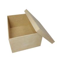 Caixa Retangular Tampa de Sapato 20x15x10 Mdf Madeira