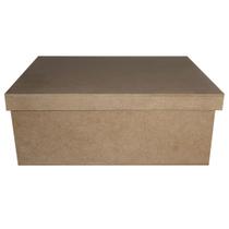Caixa Retangular Tampa de Sapato 23x17x9 Kit 10un Mdf Madeira Caixa Retangular Tampa de Sapato 23x17x9 Kit 10un Mdf Madeira