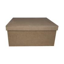 Caixa Retangular Tampa de Sapato 23x20x10 Kit 3un Mdf Madeira Caixa Retangular Tampa de Sapato 23x20x10 Kit 3un Mdf Madeira