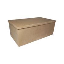 Caixa Retangular Tampa de Sapato com 4 Divisorias 45x25x17 Mdf Madeira Caixa Retangular Tampa de Sapato com 4 Divisorias 45x25x17 Mdf Madeira