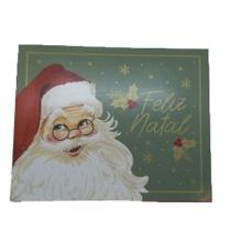 Caixa Retangular - Tampa/Fundo New - Natalino - Cromus Natal - 1 unidade - Rizzo