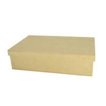 Caixa Retangular Tampa Sapato 15x11x5 MDF Madeira