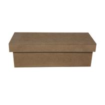 Caixa Retangular Tampa Sapato 18x6x6 Kit 5un Mdf Madeira