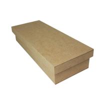 Caixa Retangular Tampa Sapato 26x10x5 Mdf Madeira