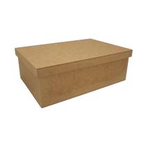 Caixa Retangular Tampa Sapato 30x26x11 Madeira Mdf Caixa Retangular Tampa Sapato 30x26x11 Madeira Mdf