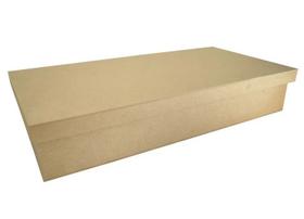 Caixa Retangular Tampa Sapato 32x22x5 Mdf Madeira