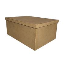 Caixa Retangular Tampa Sapato 35x25x15 Kit 10un Madeira Mdf