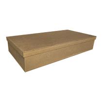 Caixa Retangular Tampa Sapato 45x22x8 Kit 10un Madeira Mdf