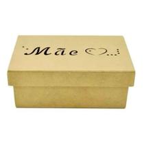 Caixa Retangular Tampa Sapato Mae 18X11,5x6,5cm MDF Marpax Caixa Retangular Tampa Sapato Mae 18X11,5x6,5cm MDF Marpax