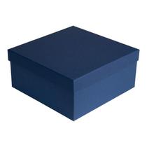 Caixa Rígida Cartonada Presente 20 X 20 X 7 Azul Marinho