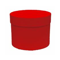 Caixa Rigida Redonda 19,5cmx15cm 1pc Vermelha Caixa Rigida Redonda 19,5cmx15cm 1pc Vermelha