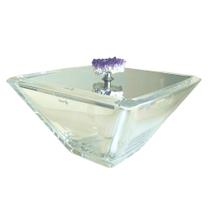 CAIXA RIVIERA INOX COM PEDRA DRUZA (20x11,5cm)