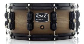 Caixa RMV FiberTech Avelã Wood 14x5,5 Casco Híbrido com Aros Inoxidáveis 1,7mm (Exclusiva) - RMV Drums