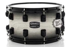 Caixa RMV FiberTech White Wood Burst 14x8 Casco Híbrido com Aros Inoxidáveis 1,7mm (Exclusiva)